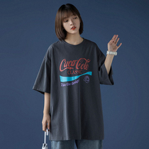 Original Cebu Short sleeves T-shirt female Ins Chains Chaonets Red Super Fire Design Sensation Small blouses loose half sleeves 2021 New