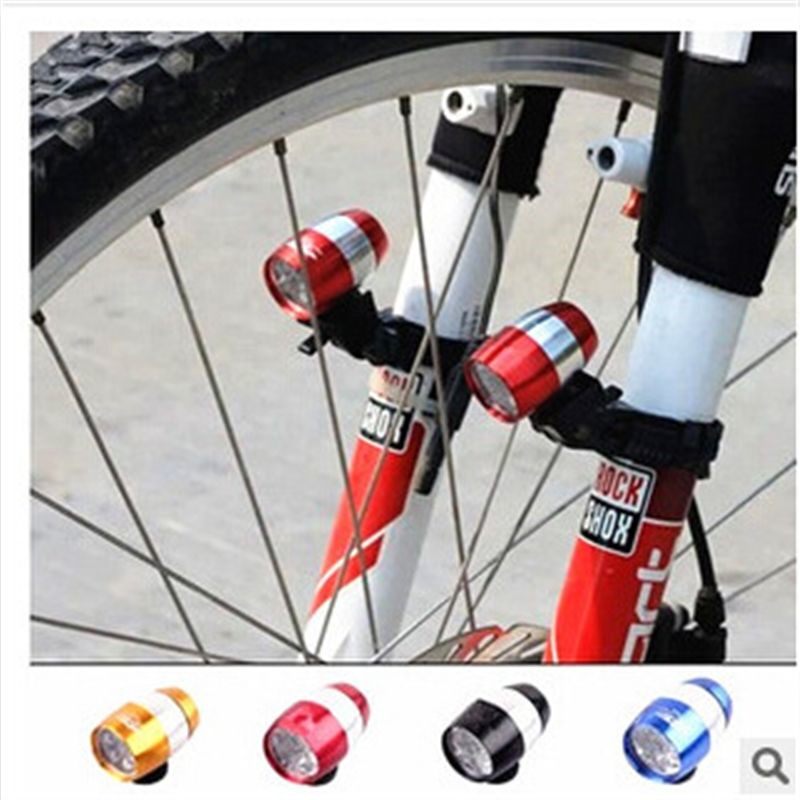 Bodybuilding Children Bike Light Climbing Car Accessories Bike Riding Equipment Taillights Warning Lights 6led Aluminum Front Fork