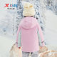 Xtep 아동 의류 소녀 중간 길이 후드 다운 재킷 가을, 겨울 새로운 어린이 아기 재킷 아동 겨울 의류 정리