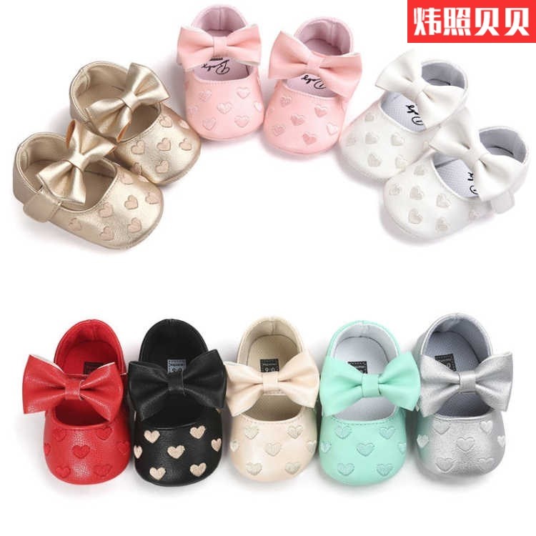 One-and-a-half-year-old princess shoes 5-month-old baby shoes 6-7-8-9 children 10 children 11 female babies toddler