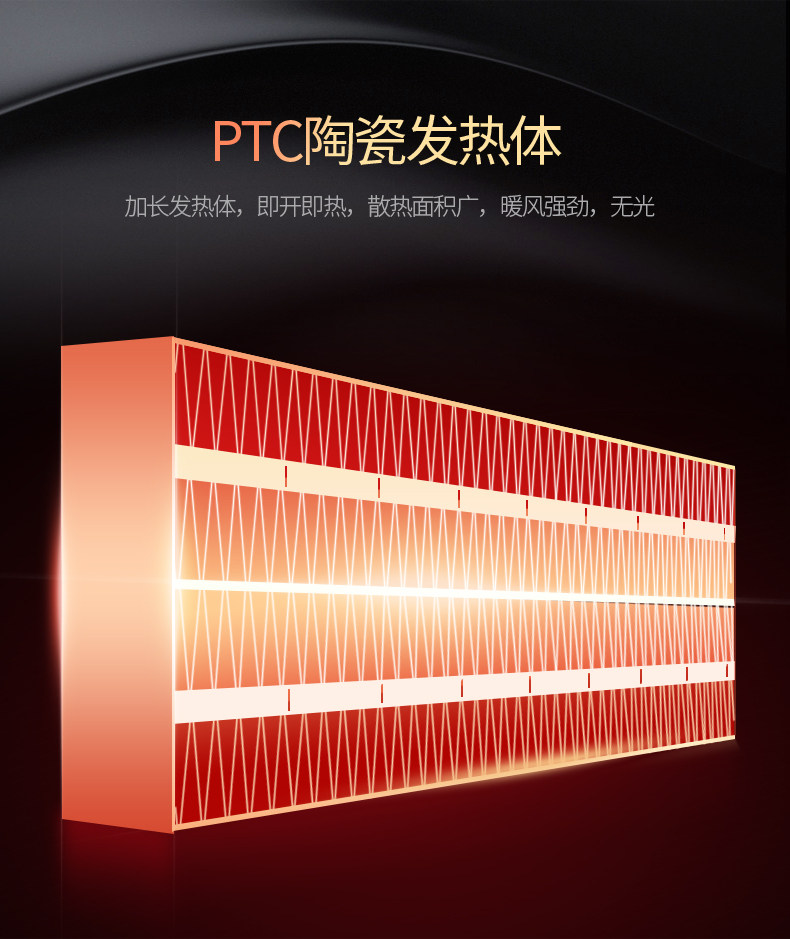 海尔 立式取暖器 家用暖风机 整屋升温 2000W 图8