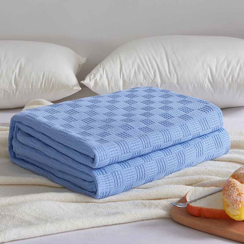 Pure cotton wool towels quilted by summer slim cover blanket Single double gauze towel blanket air conditioning Summer cool quilted sofa blankets