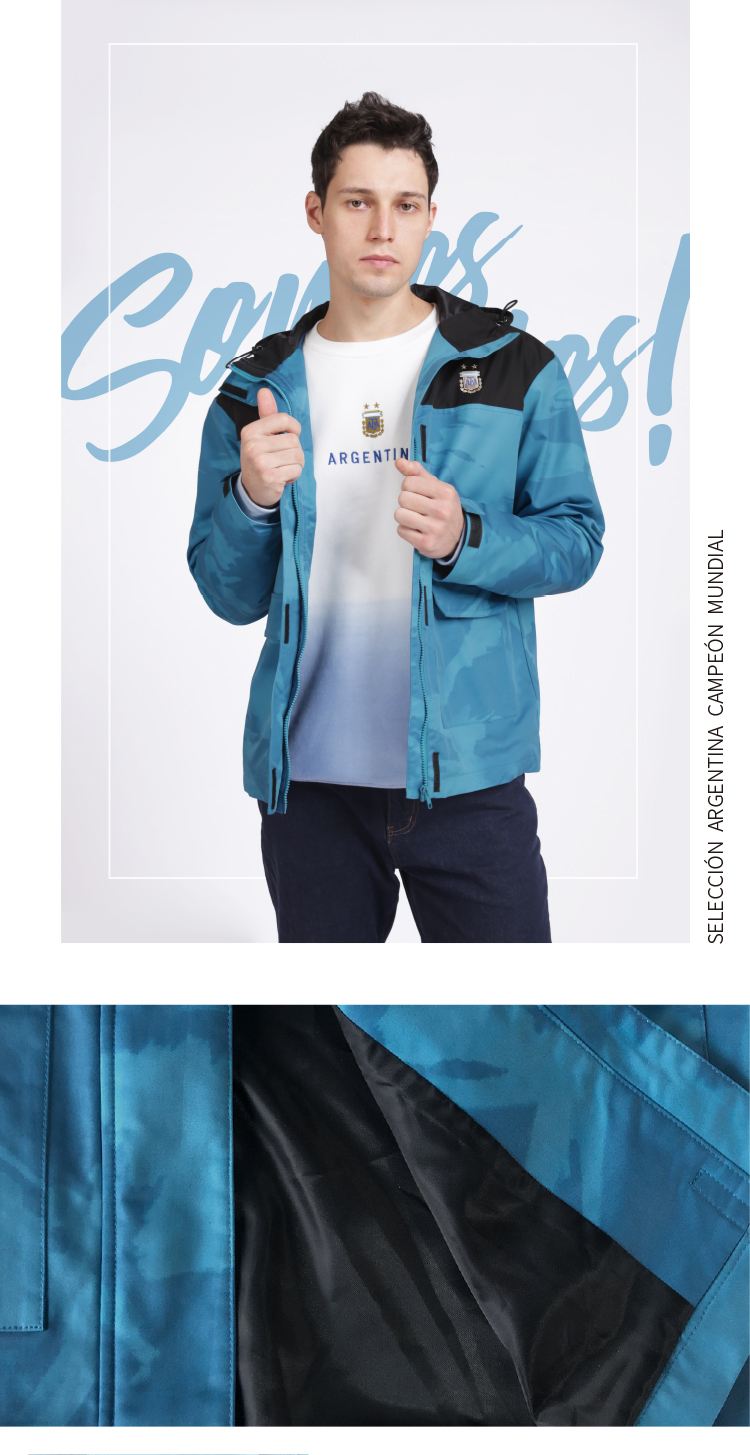 Argentina Team AFA Rainproof Windproof Sports Jacket