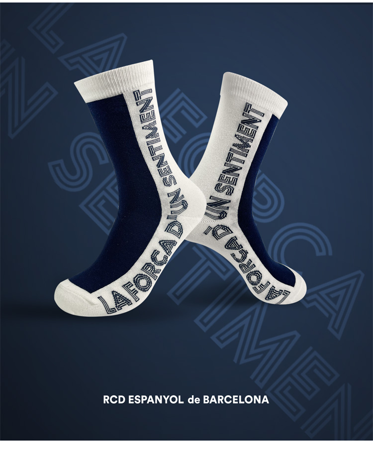 RCD Royal Espanyol Club 3 Pairs / Set Combined Socks