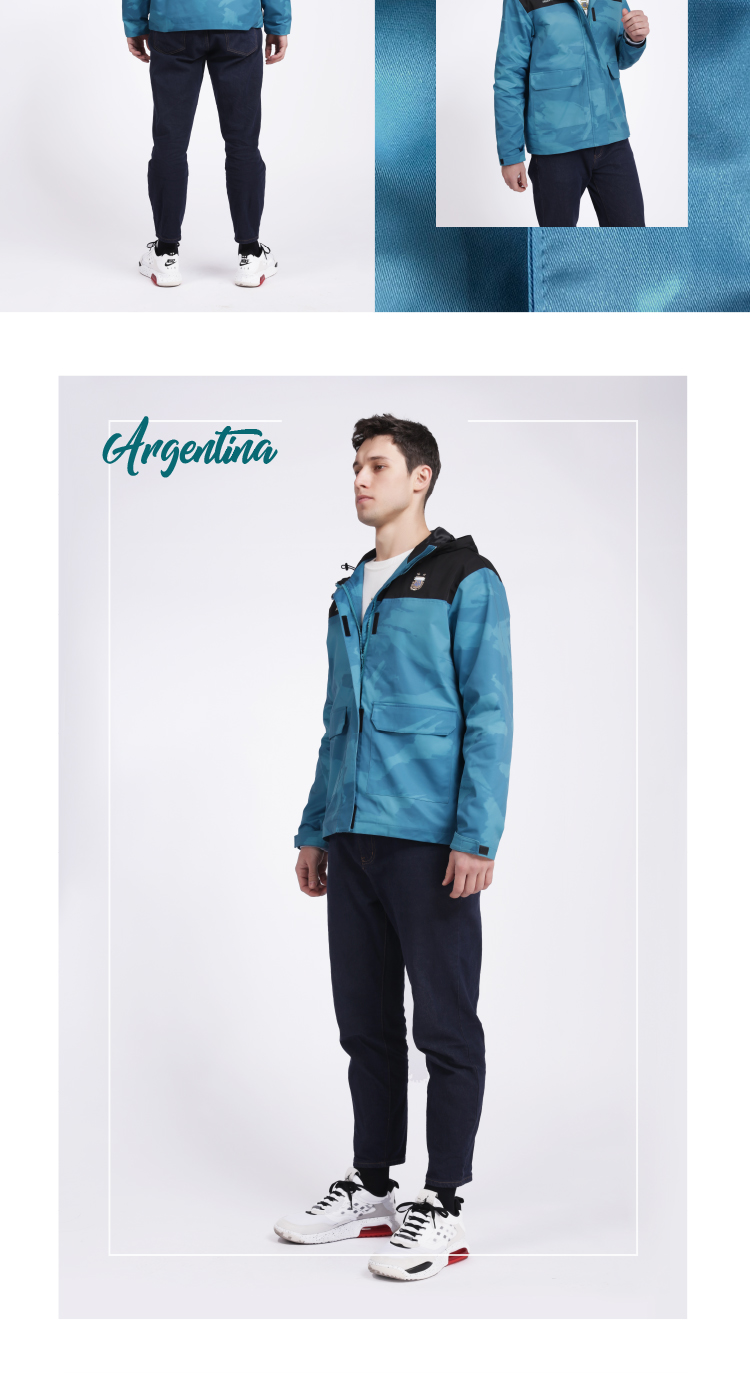 Argentina Team AFA Rainproof Windproof Sports Jacket