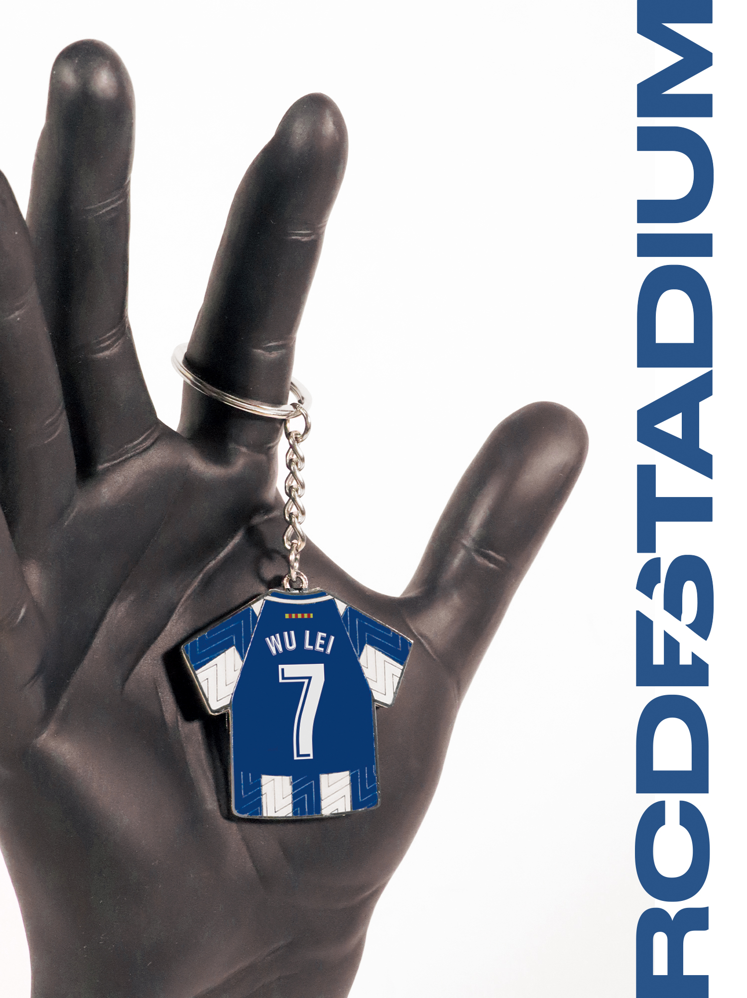 RCD Espanyol Football Jersey Pendant Keychain