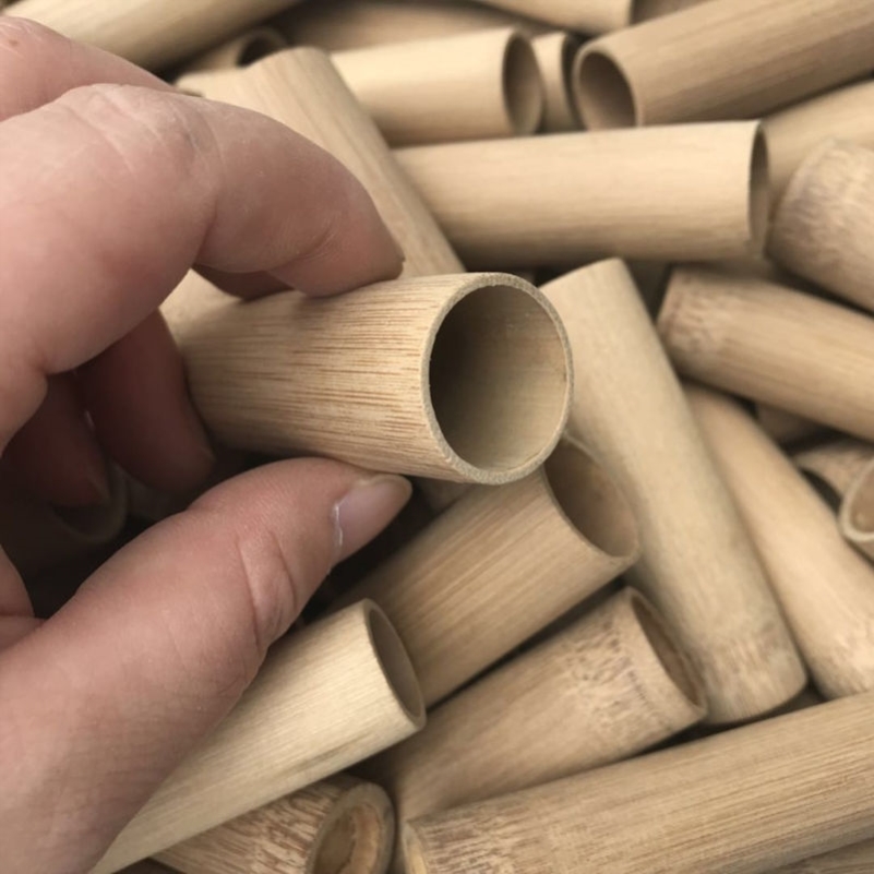 Small bamboo jar thumb cupping bamboo tube diarrhea blood jar foot thumb jar boiled paintless carbonized beauty jar purple