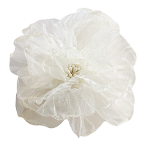 Super fairy organza flower hairpin spring and summer fairy travel French atmosphere duckbill hairpin