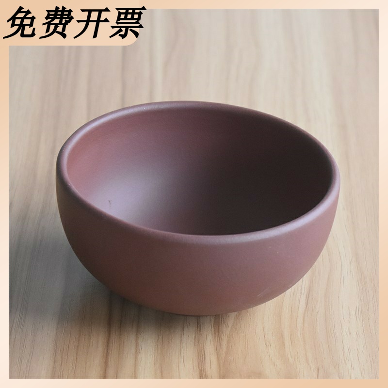 Yixing Original Mine Purple Sand Bowl Braising Rice Steamed Egg Bowl Children Rice Bowls Clay No Coating No Glazed Broth Bowl Small Stew