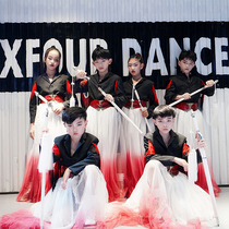 Zhongdadong black red suit suit stage model handsome national tide domineering catwalk show high-end personality costume