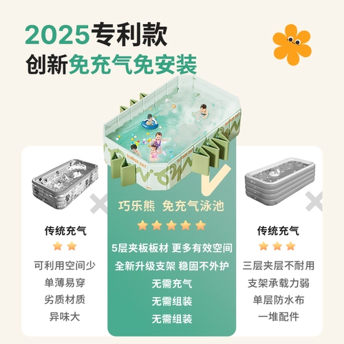 Детский надувной бассейн для домашнего использования, дорожная складная детская трубка для плавания