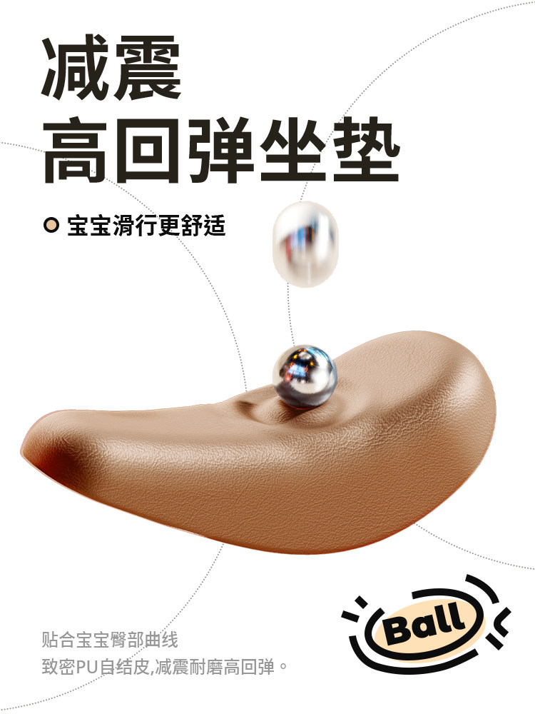 Children's Tricycle Bicycle for 1 to 3-6 Year Old Babies, Multifunctional Sliding Balance Bike, Baby Push Toy