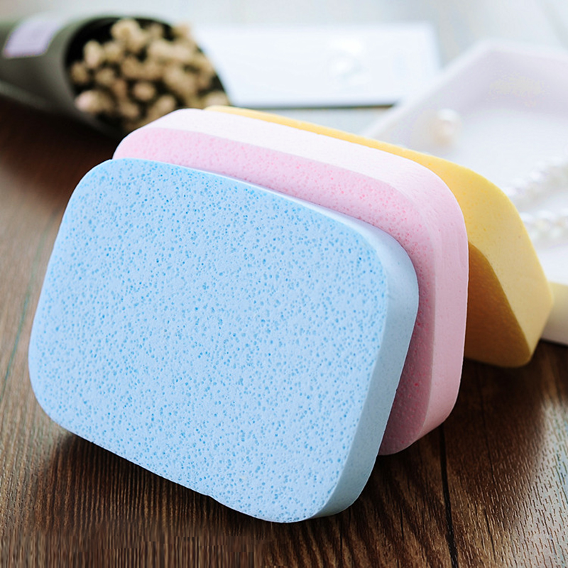 Cleansing and washing face flutter with lanyard cleansing sponge delicate thickened face wash cotton makeup removal face flutter face towel