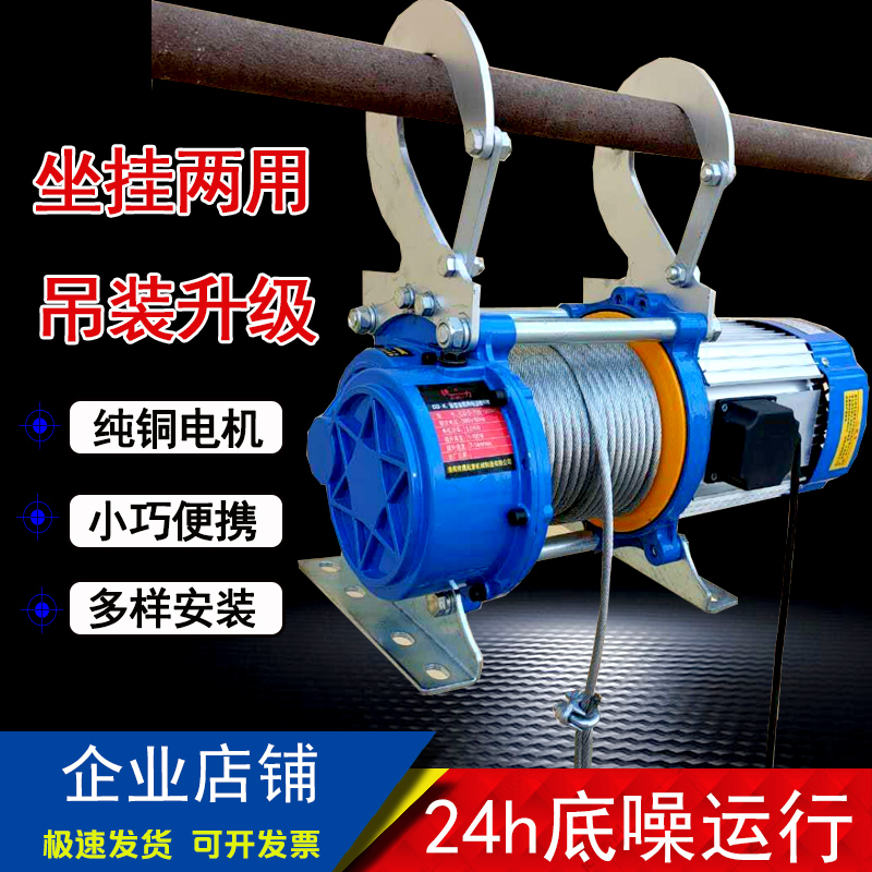 Electric Hoist Hoist Home Electric Hoist 220V Feeding Vegetable Decoration Small Lift crane