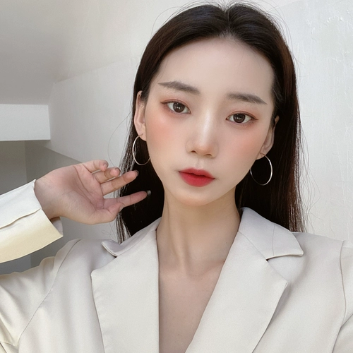 Модные серьги, серебро 925 пробы, европейский стиль, популярно в интернете, яркий броский стиль