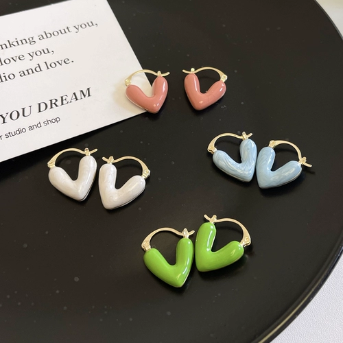 觅韩 Летние свежие небольшие дизайнерские серьги