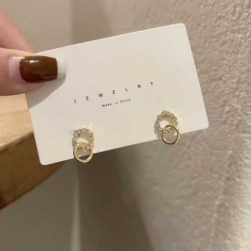 Серебряная игла, маленькие модные серьги, серебро 925 пробы, простой и элегантный дизайн