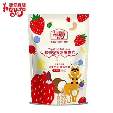 【臻爱森林】可干吃酸奶水果麦片300g[15元优惠券]-寻折猪