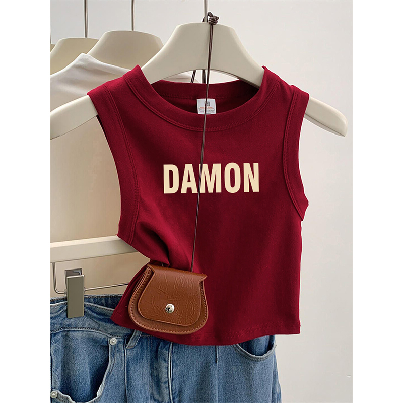 American-Style Sleeveless Tank Top for Women 2026 New Summer Outerwear with Wide Shoulder Straps to Cover Side Breasts and Slim Fit Top American-Style Sleeveless Tank Top for Women 2026 New Summer Outerwear with Wide Shoulder Straps to Cover Side Breasts and Slim Fit Top