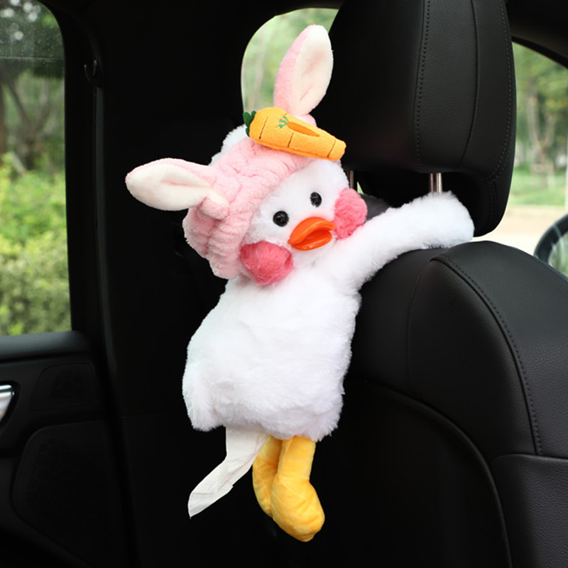 Car tissue box car toilet paper box car interior hanging simple creative cute doll goddess net red