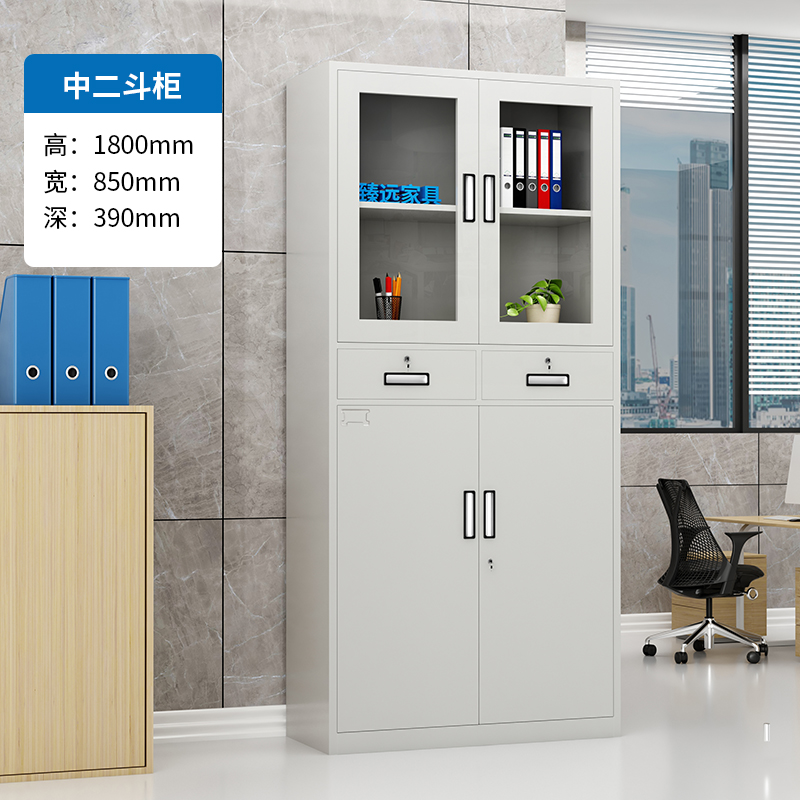 Zhenyuan File Cabinet Iron Cabinet Office Cabinet with Lock Cabinet Financial Certificate Cabinet File Cabinet File Cabinet