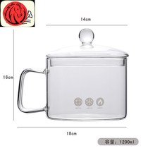 Hot red wine containers High Peng glass pan cooking red wine containers can be set on fire glass pan high boron silicon stew stockpot