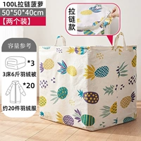 【Два пакета】 100L ананас молнии на молнии