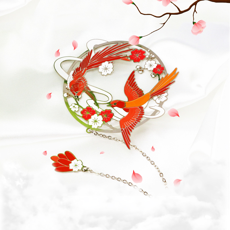 Cloud Nock Metal Art Creative Gift China Wind Refined Hollowed-out of Small Gift Souvenirs Classical Medieval Wind Art Send Teacher Birthday Present