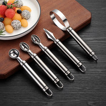 Fruit digger 304 stainless steel artifact double-headed watermelon cutting knife Chefs special ice cream spoon