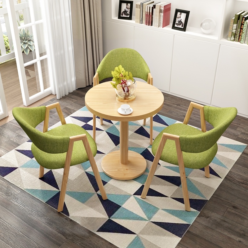 Coffee table coffee shop dining table desk small meeting table and chair combination storefront Nordic studio photo studio bar 4s