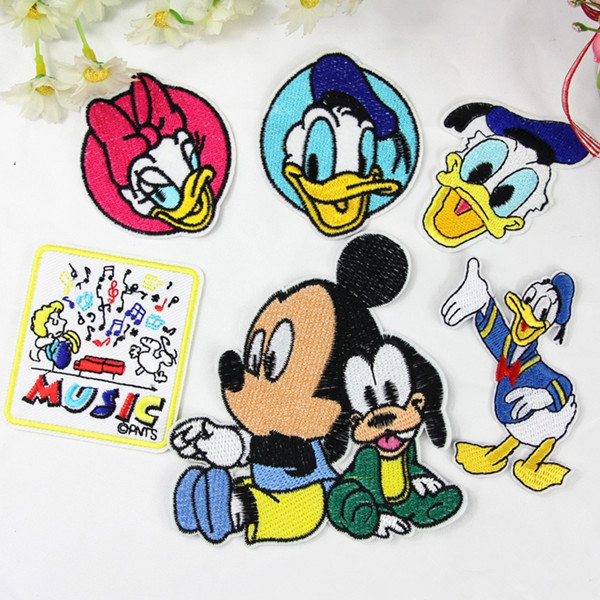 Disney Cartoon Embroidered Sweater Decorative Patches Applique Accessories Badge with Adhesive Backing Mickey Minnie Mickey Mouse Disney Cartoon Embroidered Sweater Decorative Patches Applique Accessories Badge with Adhesive Backing Mickey Minnie Mickey Mouse