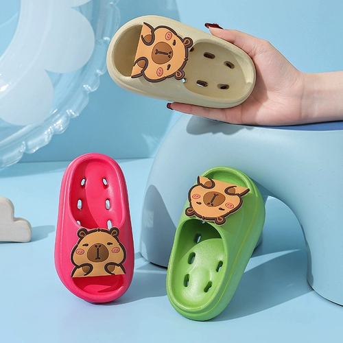 Детские нескользящие тапочки для мальчиков, летние слайдеры