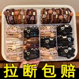 Безвредный детский хвостик, резинка для волос, аксессуар для волос, с медвежатами, не повреждает волосы, в корейском стиле