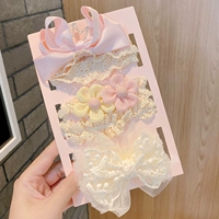 6#Pink Bow Crown Convity 3 Pack