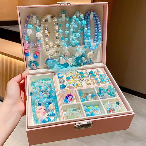 Детское ожерелье, подарочная коробка, кольцо, коробочка для хранения, «Холодное сердце», подарок на день рождения