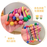 Детская резинка для волос, детский безвредный хвостик, эластичный аксессуар для волос, не повреждает волосы