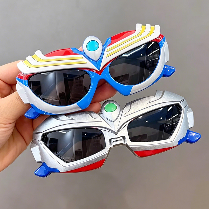Детские солнцезащитные очки Ultraman не режут глаза, детские солнцезащитные очки для маленького мальчика, новинка 2026 года, солнцезащитные очки с поляризатором