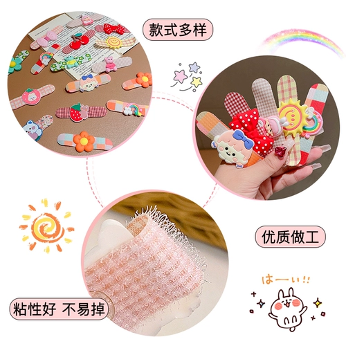 Детская милая челка на липучке, ободок, аксессуар для волос, повязка на голову, шпильки для волос