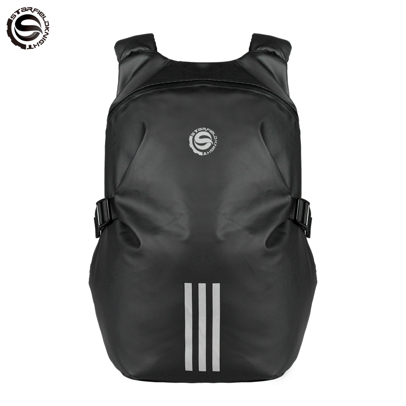 Starry knight SFK Double Shoulder Bag Men's Safety Helmet Bag Locomotive MAN RIDER LOCOMOTIVE BAG STUDENT COMPUTER SCHOOL BAG