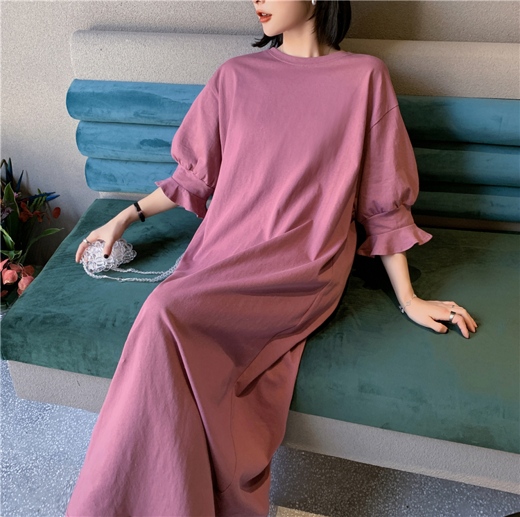 Summer maternity dress hot mom personality spring and autumn models spring five-point sleeve maternity dress summer long dress summer