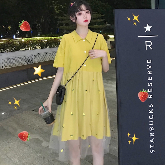 Pregnant women summer dress blouse in the long embroidered gauze thin maternity skirt foreign style maternity dress summer skirt