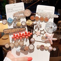 Small hairpin adult female Korean version of the headdress clip net red beautiful womens good-looking elegant hairpin