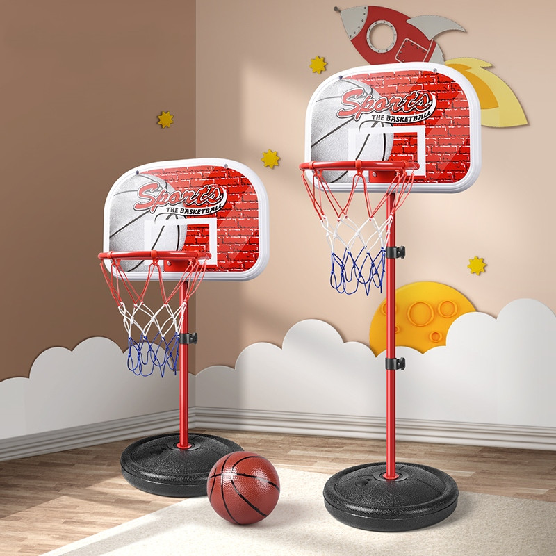 Basket Ball Rack Outdoor Standard Removable Child Liftable Elementary School Kids Drop Basket Indoor home Buttoned Basket Toddler