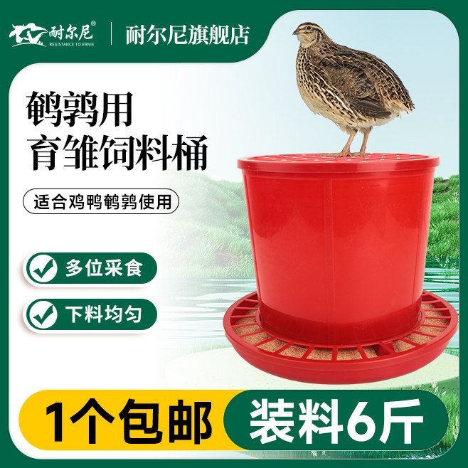 养禽神器!鸡食槽鹌鹑饲料桶鸭鹅育雏料槽自动下料器测评,省料又省心-家养大动物器械-淘宝好物网