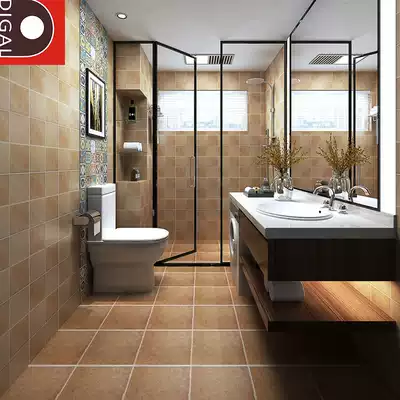 Cosmetic room tile American kitchen wall brick antique brick 300x300 European style retro brick bathroom toilet floor tile