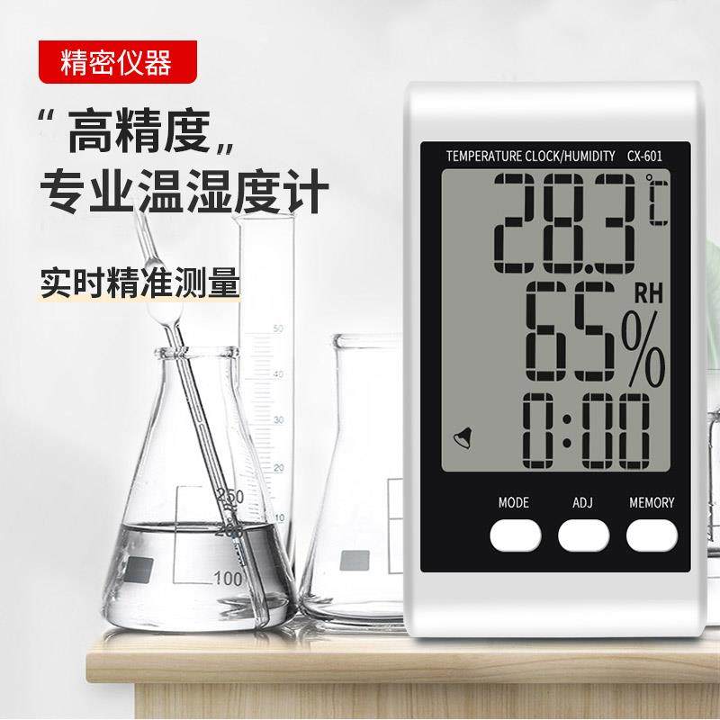 Temperature and humidity meter high-precision hanging industrial electronic display pharmacy laboratory special indoor household precision meter