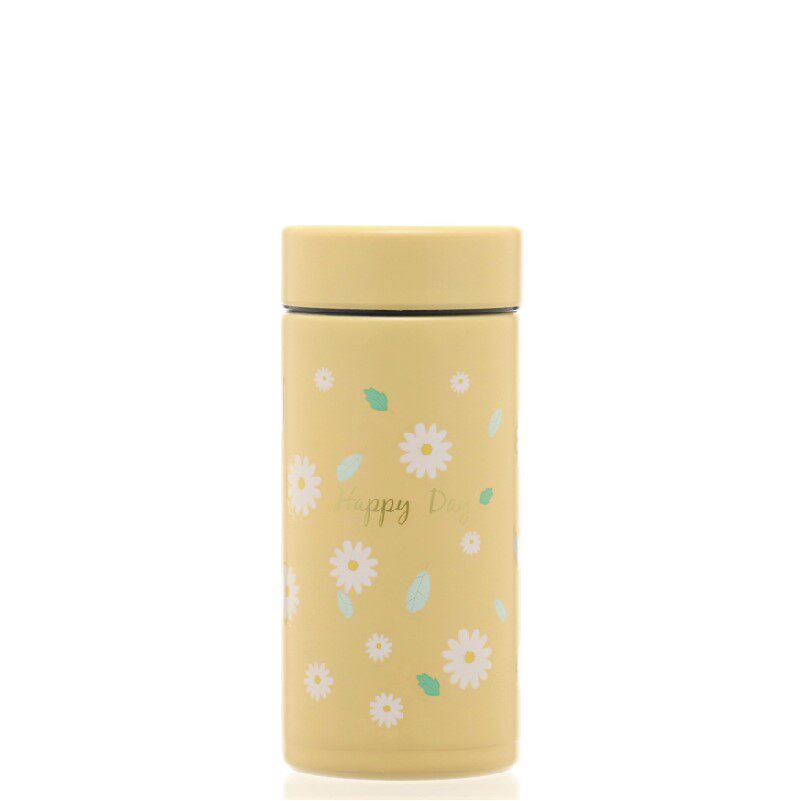 Korean version of the girl's heart thermos cup wind about mini accompanying cup stainless steel cute portable cup summer fresh