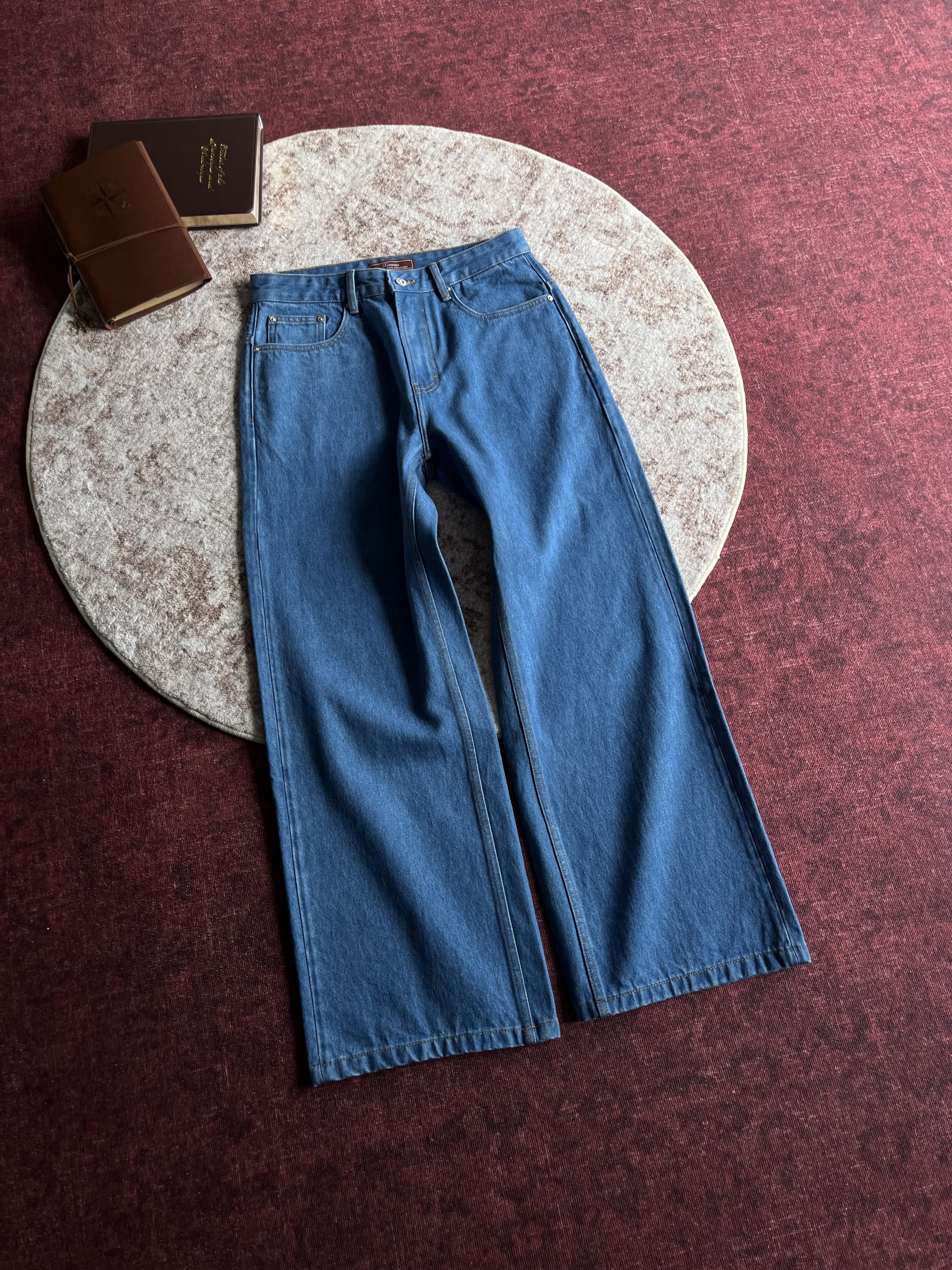 Xanvas A-Line Straight-Leg Light Blue Jeans