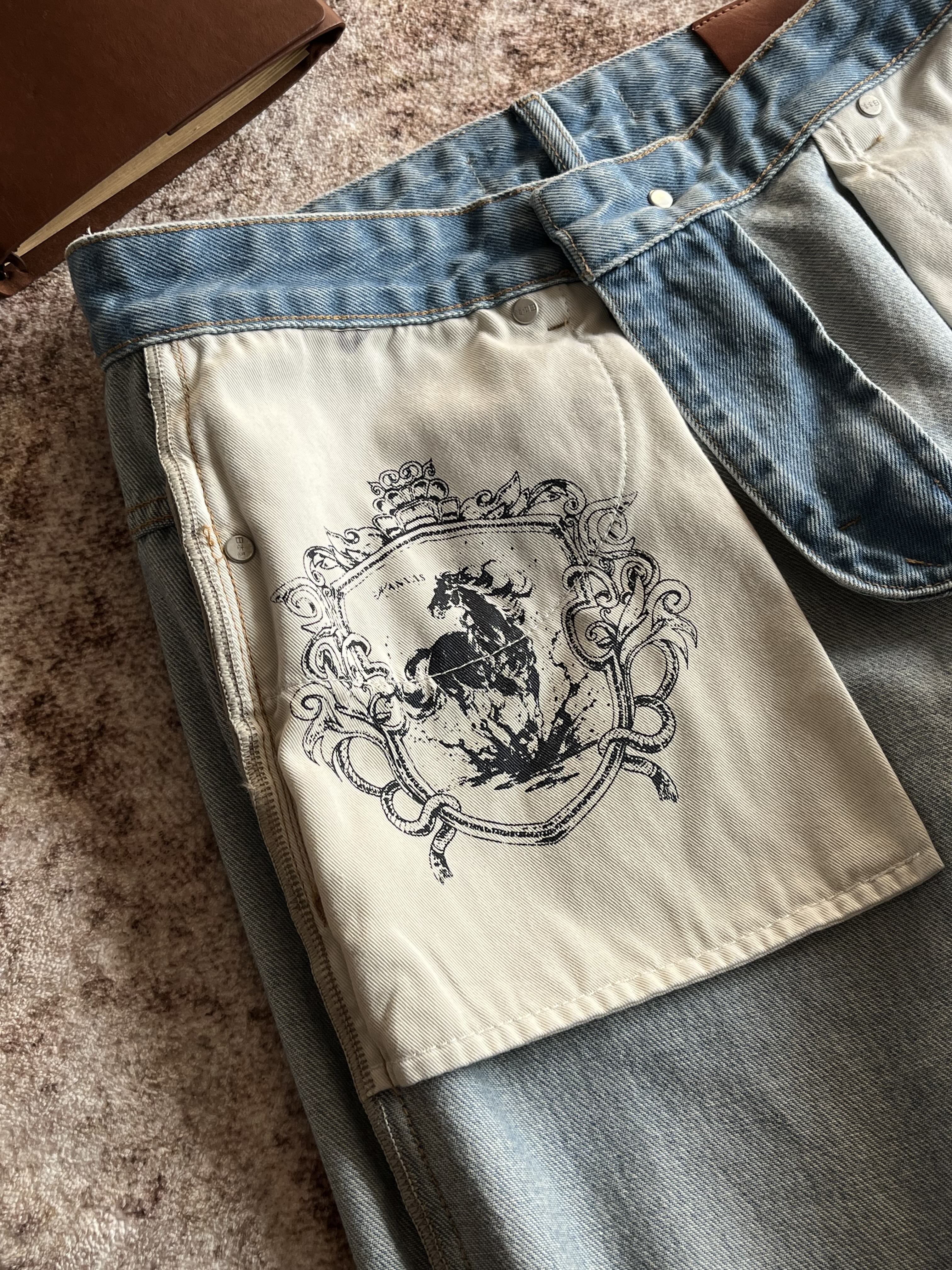 Xanvas A-Line Straight-Leg Light Blue Jeans