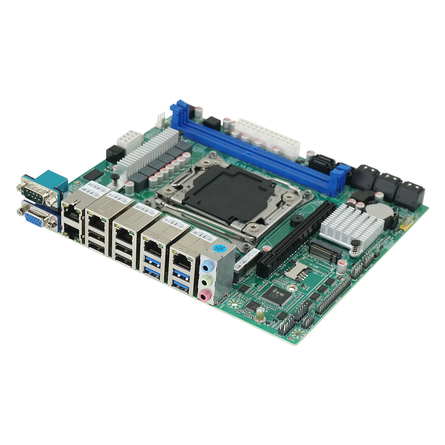 Timestron Nas Multi-Network Soft Routing Itx Motherboard 10 Disk Array C612 Industrial Computer E5 Server X99 Motherboard 6 Ports